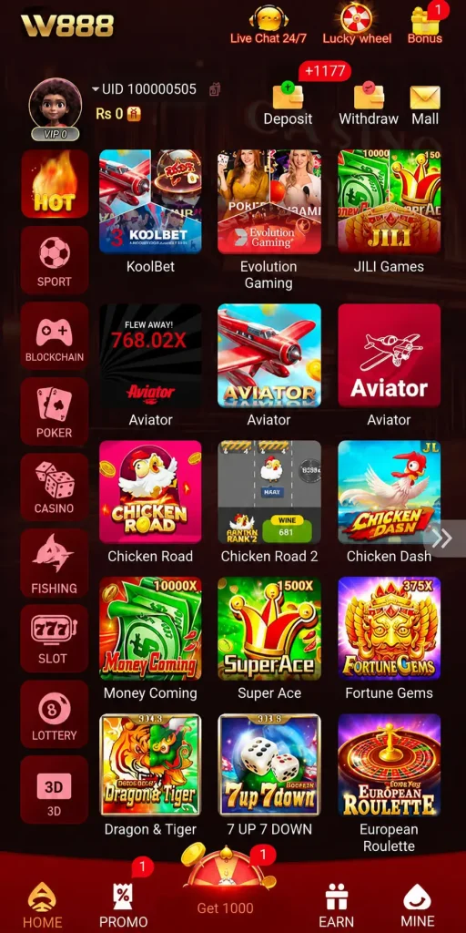 W888 game