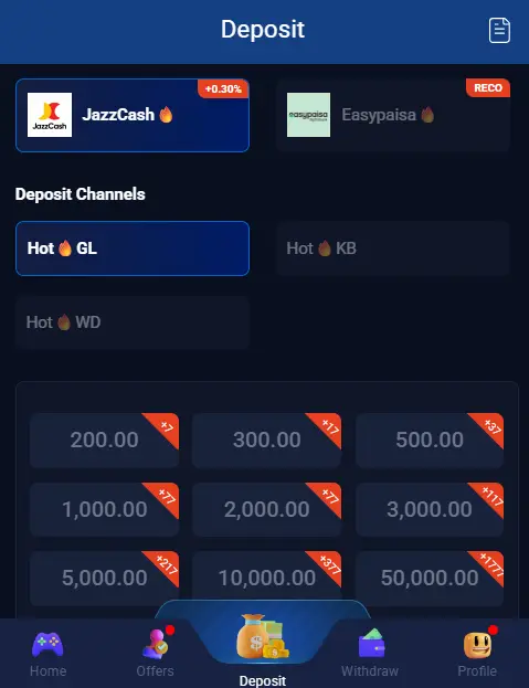 899U game deposit