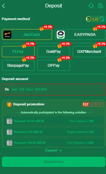A6win-game deposit