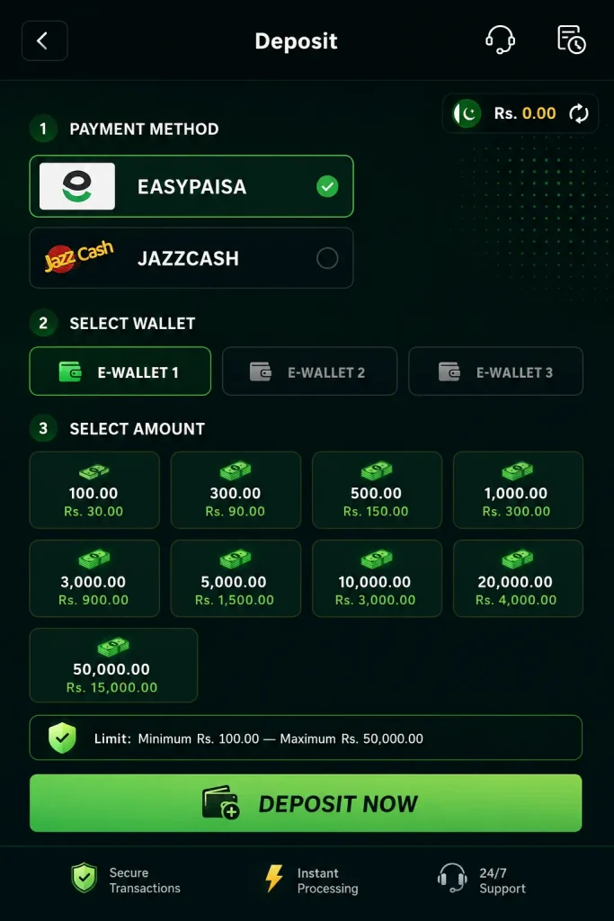 MIL44 Game deposit