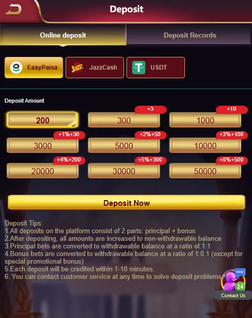 PK999 game deposit
